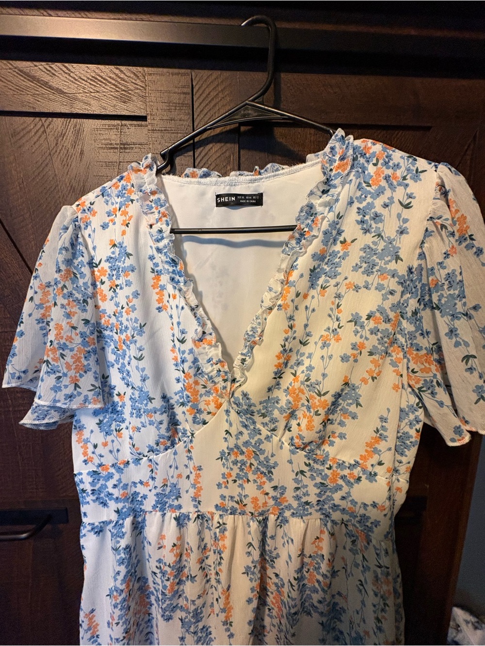 🔥SHEIN White Eyelet skirt, Blue Floral Dress,Pink Print & Tie-Dye Tank Dress🔥 - Picture 4 of 8